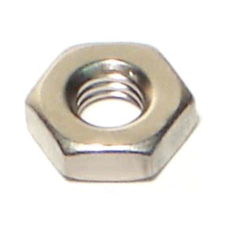 Midwest Fastener Hex Nut, #10-32, 18-8 Stainless Steel, Not Graded, 25 PK 34532